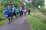 Die Ente watschelte l&auml;ngere Zeit mit den Wanderern mit.