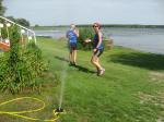 Tropfnass lie&szlig; es sich aushalten.