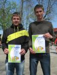 Johannes H&ouml;ber (l.) stand seiner Mutter in nichts nach. Auch er siegte in der Altersklasse m16/17.