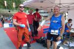 Die Bergwacht war nicht umsonst beim 20. Schierker Sommerlauf und k&uuml;mmerte sich r&uuml;hrend um den verletzten Gaensefurther.