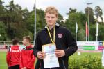 Es wollte sich keine richtige Freude &uuml;ber Bronze einstellen - wegen 6 cm verpasste Marek den Silberrang im Kugelsto&szlig;.