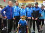 Ein Teil der Gaensefurther Teilnehmer v.l. Toralf Schmidtschneider, Janko Schlenker, Annett Lampe, Matthias Lampe, J&ouml;rg Sch&auml;per, vorn: Finn Lampe 
