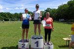 Platz zwei und eins in der Altersklasse W45 belegten Nicole Schlottag und Sandra Homann auf der Kurzdistanz (v.l.). Platz zwei und eins in der Altersklasse W45 belegten Nicole Schlottag und Sandra Homann auf der Kurzdistanz (v.l.).