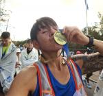 Nancy Bothe ist Wiederholungst&auml;ter, denn sie absolvierte im vorigen Jahr ihren allerersten Marathon in Berlin: „Das lief heute super f&uuml;r mich, sechs Minuten schneller als letztes Jahr!“, postete sie &uuml;bergl&uuml;cklich. 