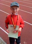 Nico Ringstr&ouml;m (m10) schaffte mit 3,92 m Platz 3 im Weitsprung. Foto: Hagen Ringstr&ouml;m