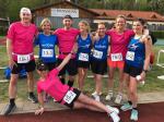 Sandra Homann (vorn) und das Mixed-Team mit dem Damenteam. Sandra Homann (vorn) und das Mixed-Team mit dem Damenteam.