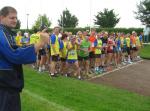 Start zum Eickendorfer Feldmarklauf, an dem sich 9 L&auml;ufer und Triathleten unseres Vereins beteiligten.