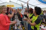 Im Festzelt sind wieder alle vereint. Mehrmals wird an diesem Abend das Rennsteiglied angestimmt, so dass am Ende alle Bode-Runners sehr textsicher mitsingen k&ouml;nnen.