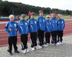 Die Teilnehmer der Gaensefurther Sportbewegung am GutsMuths Sportfest in Quedlinburg v.l. Marek Kadereit, Robin Dietrich, Paul H&ouml;ber, Pascal Richter, Nico Ringstr&ouml;m, Lea Wienert und Nele Schl&uuml;ter. 