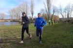 Nico Mahler (2.v.l.) macht es besonderen Spa&szlig;, in seinem Heimatort zu laufen. 