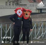 Sechs Kilometer geliefert und im Anschluss gut dekoriert. Den Fantasien waren keine Grenzen gesetzt.

