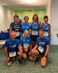 Die Bode-Runners der Gaensefurther Sportbewegung waren auch nachts aktiv - hier vor dem Start des Dresdner Nachtlaufs &uuml;ber 11,8 Kilometer: J&uuml;rgen G&uuml;nther, Harald F&uuml;mel, Peter Brauer (u.v.l.), Beate Tuchen (PSV), Christa F&uuml;mel, Heike Lenz und Conny G&uuml;nther (o.v.l.)