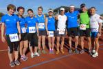Die Gaensefurther Teilnehmer am Lauf &uuml;ber den Gl&auml;sernen M&ouml;nch v.l. Sylvia K&ouml;hn, Sabine B&ouml;rner, Tina B&ouml;rner (Hamburg), Renate Liedtke, Petra Becker, Detlef Sch&auml;fer, Lutz Klau&szlig;, J&ouml;rg Eisfeld, Jens-Uwe B&ouml;rner.