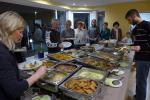 Im Sportcentrum in G&auml;nsefurth ist das Buffet angerichtet. Die Jahresanfangsfeier der Bode-Runners kann beginnen.