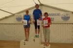 Fit f&uuml;r den Rennsteigmarathon, finisht Kirsten Geist in Gerstewitz auf dem zweiten Platz der Sechs-Kilometer-Distanz.