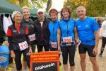 Die Bode-Runners mit Lauffreunden aus Halberstadt vor dem Start. 2.v.l. Renate Liedtke, 4.v.l.Sabine B&ouml;rner, Sylvia K&ouml;hn, Jens-Uwe B&ouml;rner.
