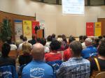 Detlef G&uuml;rth w&uuml;rdigt die erbrachten Leistungen aller nominierten Sportler.