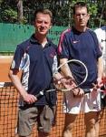 Ronny Selig (l.) und Christian Schrader überzeugten als Doppelpartner beim Neujahrsturnier.