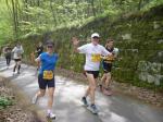 Die Marathonl&auml;ufer begannen in K&ouml;nigstein und konnten neben dem sch&ouml;nen Elbtal auch noch den Wald der S&auml;chsischen Schweiz genie&szlig;en.
