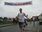 Das Ziel erreichten die beiden Staßfurter 10 km Läufer nach 53:45 bzw. 53:46 Minuten.