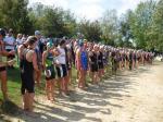 Gleich erfolgt der Startschuss zu einer 750 Meter langen Schwimmstrecke.