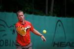 Mike Pr&uuml;fer konnte sich einen Punkt sichern.