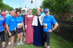 Vor dem Start (Jens-Uwe und Sabine Börner, Ina Schöler, Steffen Schöler, Lutz Klauß mit Mime Mathilden-Lauf und König-Heinrich-Lauf) 