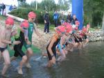 Den Beginn des Wettkampfes bestritten die Schüler C mit einer Schwimmstrecke von 100 m.