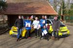 Die Bode-Runners Kirsten Geist, Jens-Uwe Börner, Rinaldo Schielke und Sabine Börner (v.l.) liefen für das Team der Mecklenburgischen Versicherungsgruppe. In den zwei Stunden umrundeten sie den Wildpark ganze 59 Mal. Das bedeutete eine Spendensumme von 177 Euro und den Gesamtsieg von 31 angetretenen Teams. 