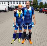 Annegret Wille und Olaf Moch kurz nach erfolgreichem SwimRun. 