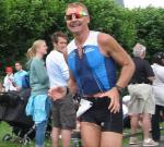 Vier Runden galt es beim Laufen in Frankfurt bei der Ironman-Europameisterschaft zu absolvieren, auf der zweiten machten sich bei Jörg Alex Krämpfe bemerkbar.