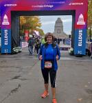 Beim Decathlon Leipzig Run am Völkerschlachtdenkmal vertrat Kathleen Auer ihre Bode-Runners von der Gaensefurther Sportbewegung über die Zehn-Kilometer-Distanz. Am Ende freute sie sich nach 1:06:08 Stunden über eine neue persönliche Bestzeit.