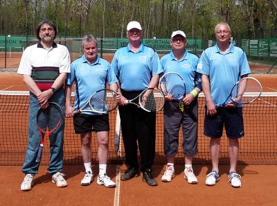 Die II.Herren 50 Mannschaft v.l.Stefan Thiemecke, Herbert Mandel, Dieter Naumann, Roberto Henschke, Ingo Becker