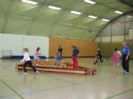 Auch bei diesem Spiel mit B&auml;llen kam viel Freude auf.