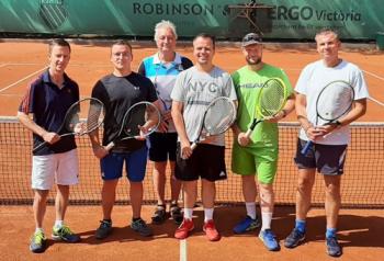 Die Herren Mannschaft v.l. Ronny Selig, Bj&ouml;rn Kr&uuml;ger, Ingo Becker, Frank M&uuml;ller, Nicolas Bothe, Ulf Gothe