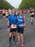 Christa F&uuml;mel vom Berliner Halbmarathon: Wir sind gesund ins Ziel gekommen und es geht uns wieder gut.
