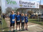 Vom Gaensefurther Leichtathletik-Nachwuchs gingen Lenny Dannehl, Jan H&uuml;bner, Marc Kr&uuml;ger und Johanna Blauwitz an den Start (v.l.)