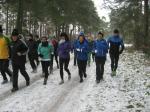 11 Bode-Runners am Start auf einer 1 Kilometer langen Runde, die innerhalb von 2 Stunden selbstbestimmt und ohne Wertung mehrmals durchlaufen werden konnte. 