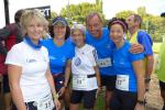 Die Bode-Runners v.l. Petra Becker, Katrin Winkler-Hindricks, Lauffreundin aus Halberstadt, Josef Hindricks und Sabine Börner vor dem Start.