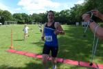 Für Anja Kroner ein wunderschöner, abwechslungsreicher Lauf durch die Natur. Und die Medaille gibt`s auch gleich hinter der Ziellinie.