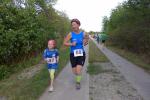 3,7 km absolvierte Rieke Lucie Zaschke tapfer an der Seite von Sabine Börner.