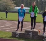 Celine Ladehoff wurde mit PB im Kugelstoß Zweite.