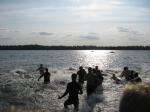 Eine romantische Kulisse und gute Wetterbedingungen boten sich den 284 Teilnehmern als sie ihren Wettkampf im Barleber See begannen. 