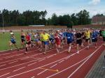 Kurz nach dem Start über 13,5 Kilometer beim Rolandlauf in Haldensleben.