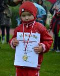 Die vierjährige Alica Sämisch konnte sich über 2 Goldmedaillen freuen. 