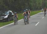 Für die 4 km Radstrecke brauchte Finn 9:51 Minuten.