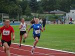 Vorlauf über 100m für Alina Bohndorf (r.).
