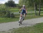 Auf dem Fahrrad ist Ina Schöler auch schnell unterwegs.