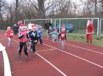 Als erste schickte der Nikolaus die Vorschulkinder auf eine Strecke von 200 Meter.