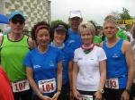 Vor dem Start v.l. Jörg Eisfeld, Sabine Börner, Katrin Winkler-Hindricks, Josef Hindricks, Petra Becker, Jens-Uwe Börner.